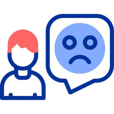 Üzgün bir kadın, üzgün bir yüzü var.