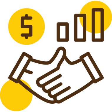 Dolar. Web simgesi basit illüstrasyon