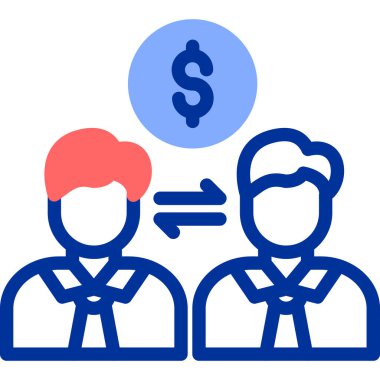 İş. Web simgesi basit illüstrasyon