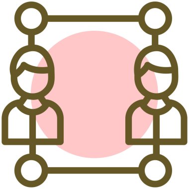 İnsan simgesinin vektör illüstrasyonu