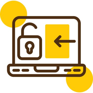 Web güvenlik sistemi vektör simgesi