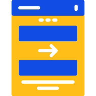 Dosya. Web simgesi basit illüstrasyon