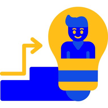 Ampul. Web simgesi basit illüstrasyon