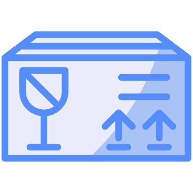 şarap kutusu ikonu vektör çizimi tasarımı