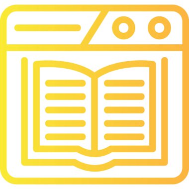 kitap simgesi, vektör illüstrasyonu