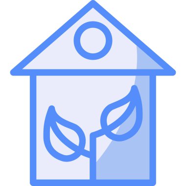 kuş evi simgesi ana hatlarıyla doldurulmuş