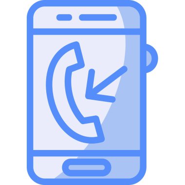 Telefon simgesi vektör illüstrasyonu