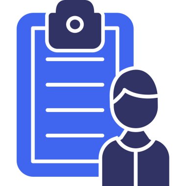 Belgesi olan bir adamın vektör illüstrasyonu