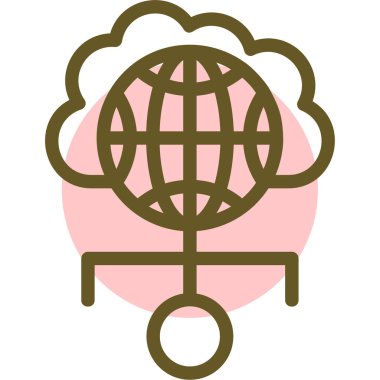 Seo simgesinin vektör illüstrasyonu