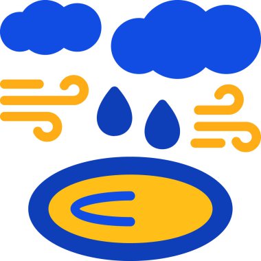 beyaz arkaplanda izole edilmiş bulut simgesi ve vektör illüstrasyonu