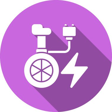 Elektrikli bisiklet vektör çizim