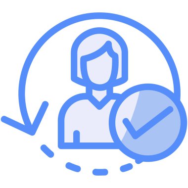 kullanıcı hesabı simgesi, özet vektör illüstrasyonu, müşteri