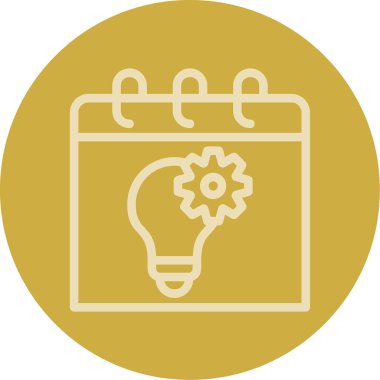 Fikir simgesi vektör illüstrasyonu