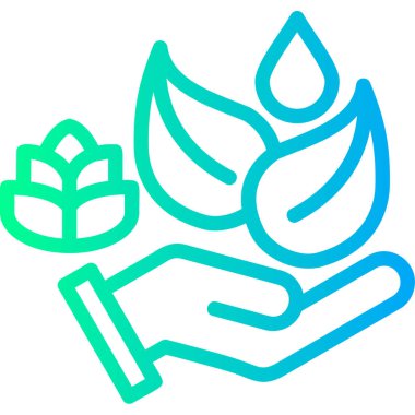 Ekoloji. Web simgesi basit illüstrasyon