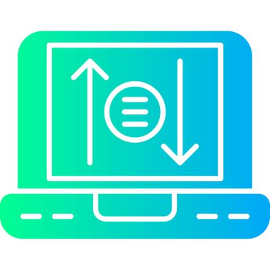 Modern bir simgenin vektör illüstrasyonu