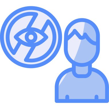 Göz. Web simgesi basit illüstrasyon