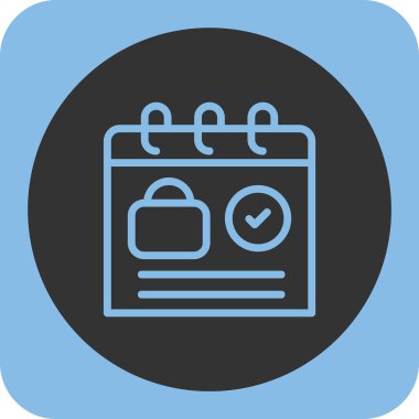 Özet Arkaplanda İzole Liste Simgesi Denetle