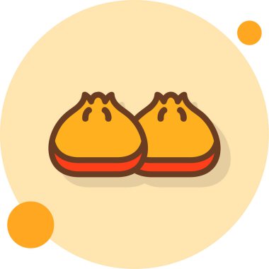 Tavuk. Web simgesi basit illüstrasyon