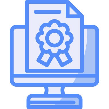 Bilgisayar veri ayarları simgesi ana hat biçiminde