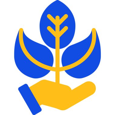 Ağacın yapraklarını tutan el.