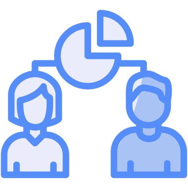 iş insanları simgesi vektör illüstrasyonu