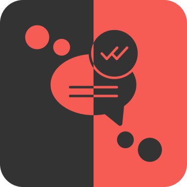 konuşma balonu simgesi, vektör illüstrasyonu