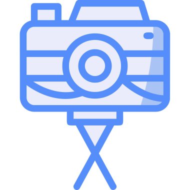 Kamera. Web simgesi basit illüstrasyon