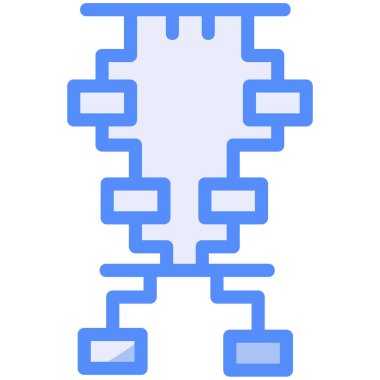 Beyin. Web simgesi basit illüstrasyon