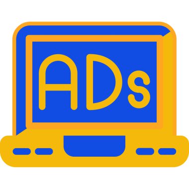 reklam reklamları renk ikonu illüstrasyonu