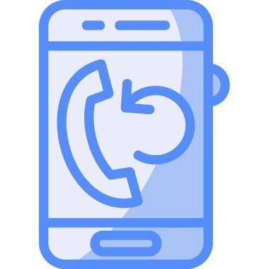 mobil arama simgesi vektör illüstrasyonu