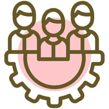 Takım simgesi vektör illüstrasyonu