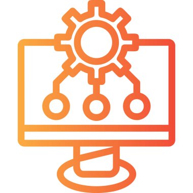 seo modern simgesinin vektör illüstrasyonu