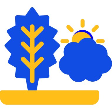 Ağaç. Web simgesi basit illüstrasyon