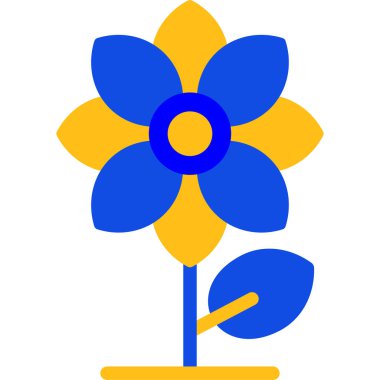 çiçek web simgesi vektör illüstrasyon tasarımı