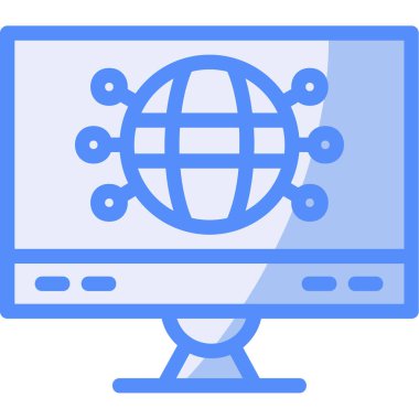 İnternet web simgesi basit tasarım