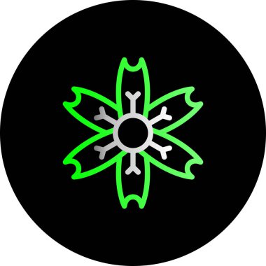 kar tanesi web simgesi, vektör tasarımı