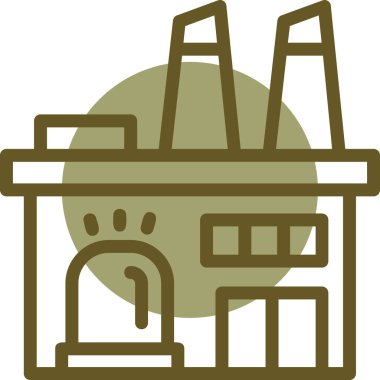 Fabrika. Web simgesi basit tasarım