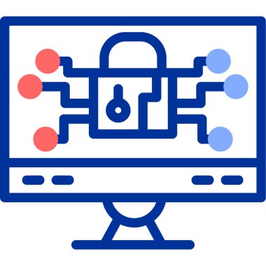 Internet güvenlik simge vektör çizim