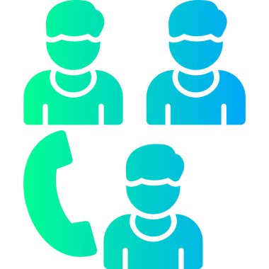 Çağrı kişisinin vektör simgesi