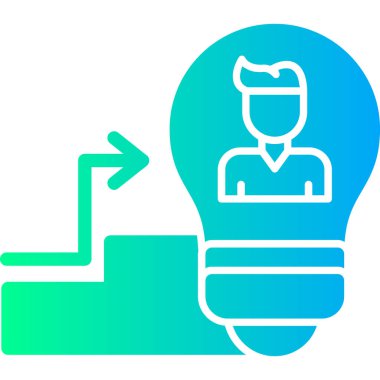 Ampul. Web simgesi basit illüstrasyon