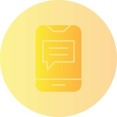 ileti ikonu vektör illüstrasyonu