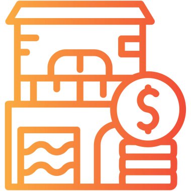 Dolar simgesi vektör illüstrasyonu