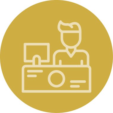 Bir kamera simgesinin vektör illüstrasyonu