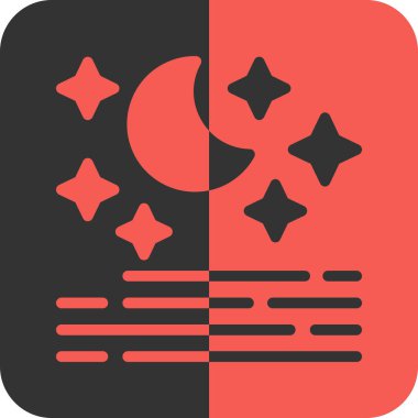 vektör ay simgesi illüstrasyonu