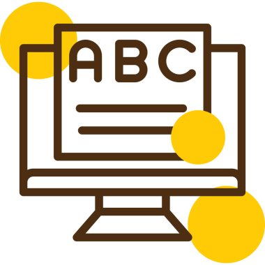 Bir b simgesinin vektör illüstrasyonu