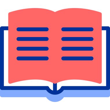 Kitap. Web simgesi basit illüstrasyon