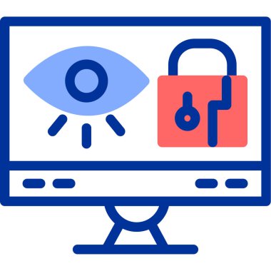 Göz koruma simgesi - ana hatlar biçiminde