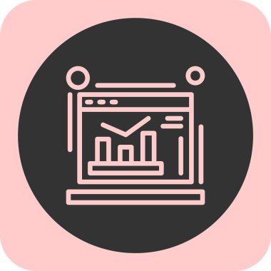 Seo simgesinin vektör illüstrasyonu