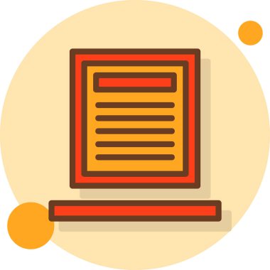 Kitap. Web simgesi basit illüstrasyon