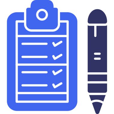 Denetim listesi web simgesi, vektör çizim